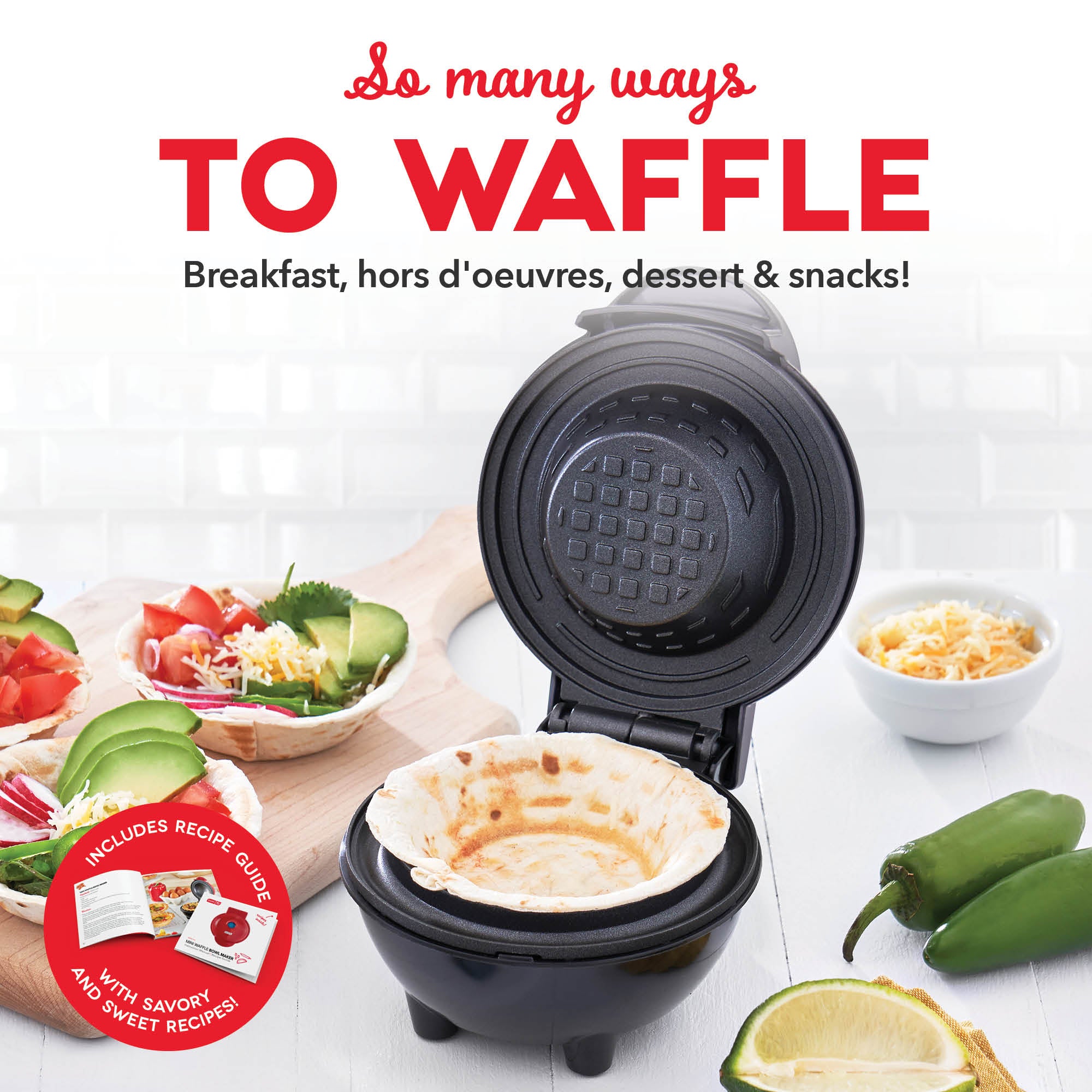 Mini Waffle Bowl Maker